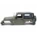 Plastic Wrangler Rubicon Body For 1/10 RC Crawler Army Green
