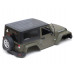 Plastic Wrangler Rubicon Body For 1/10 RC Crawler Army Green