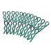 Small-Ring 45 Deg Body Clips 100 pcs Green (20 mm)