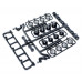 Realistic Folding 6 Bucket LED Light Bar W/ High Brightness Spot Light Set Black 