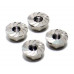 Realistic Aluminum Serrated Wheel Locknut (4 pcs) Titanium
