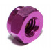 M4 Aluminum Lock Nut (10) Purple