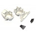 Aluminum Front/Rear Gear Box – 1 Set Silver