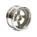 5-Spoke Wheel Set (4Pcs) Chrome For 1/10 RC Car (3mm Offset)