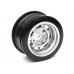 Classic Fake Tire Wall Wheel Set (2Pcs) Silver For 1/10 RC Car (6mm Offset)