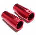 Aluminum Rear Knuckle - 1 Pair Red