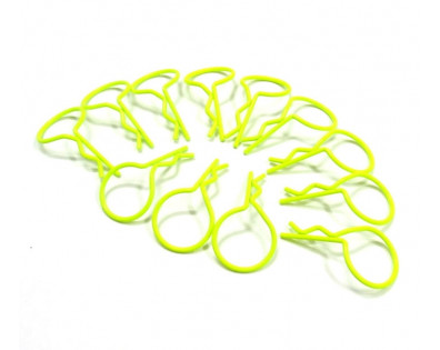 Large-Ring Body Clips 100 pcs Yellow (32 mm)