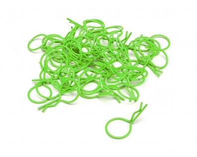 Large-ring Body Clips 50 pcs Light Green (32 mm)