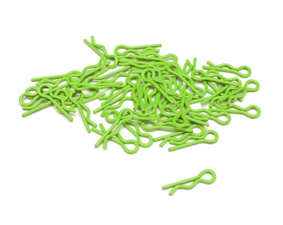 Small-Ring Body Clips 50 pcs (15mm) Light Green
