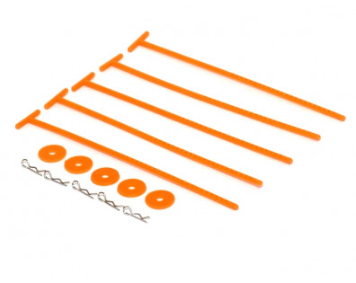 Tire Holder Tools For 1/10 & 1/8 Rc (5Pcs) Orange