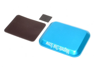 Aluminum Screw Tray With Magnetic Pad For RC Car (108MM X88MM) Blue