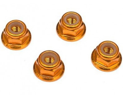 4MM Aluminum Locknut Gold