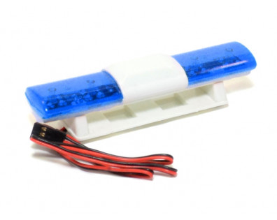 Rc Police Car Strobe Flashing 360 Rotation Scale Light Bar Kit Blue