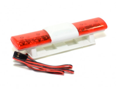 Rc Police Car Strobe Flashing 360 Rotation Scale Light Bar Kit Red