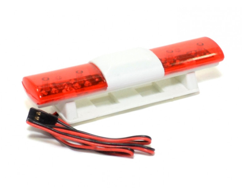 Rc Police Car Strobe Flashing 360 Rotation Scale Light Bar Kit Red