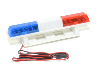 Rc Police Car Strobe Flashing 360 Rotation Scale Light Bar Kit Blue & Red