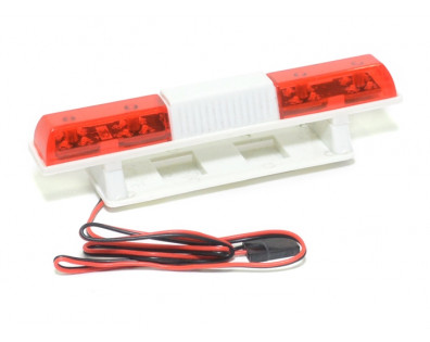 Rc Police Car Strobe Flashing 360 Rotation Scale Light Bar Kit Red