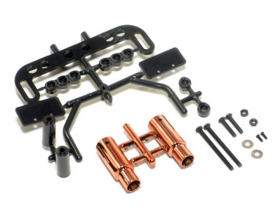 Realistic RC Exhaust Tune Pipe W/Accessories Bronze