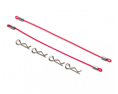 120MM Body Clip Retainer(2) W/ 4 Body Clips For 1/10 Car Pink