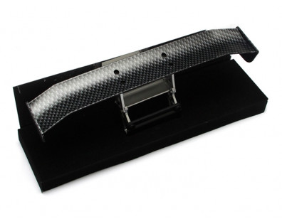 1/10th Scale RC Toy CF Rear Spoiler Wing W/ Stands (#00497) 