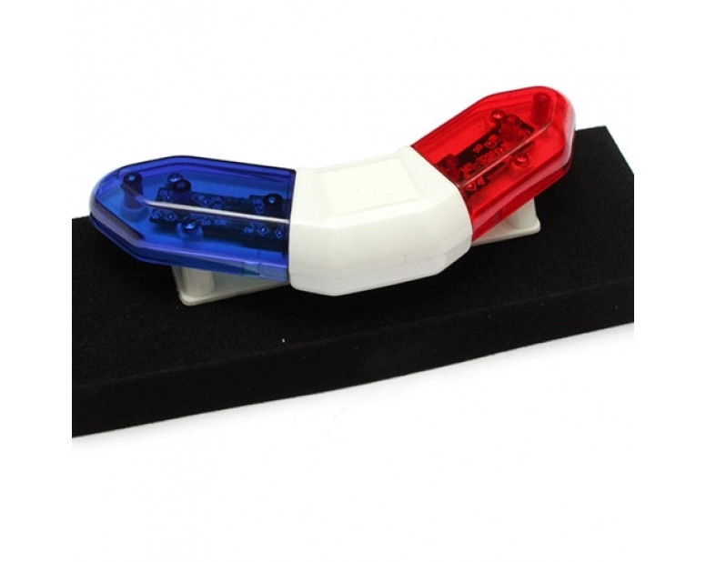 RC Police Car Strobe Flashing Triangle Scale Light Kit - Red & Blue