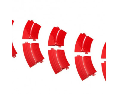 Big Curved Drifted Track Parts (10Pcs in 1 package) Red