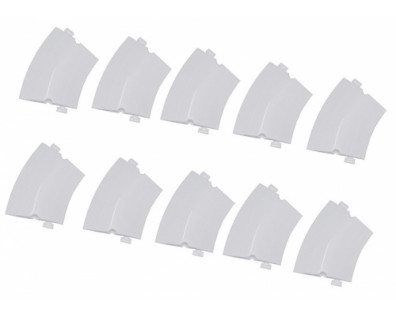 Big Curved Drifted Track Parts (10Pcs in 1 package) White