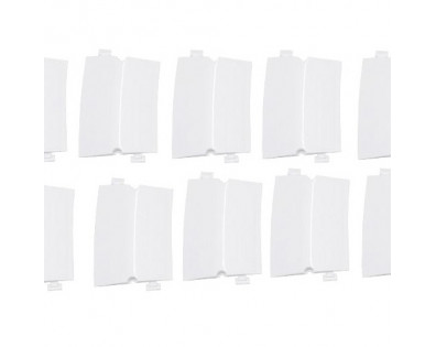 Small Curved Drifted Track Parts (10 Pcs in 1 package) White