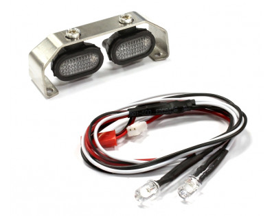 Realistic Roof Top Spot Led (L2) Light  Set W/120MM Wide Stainless Steel Mount