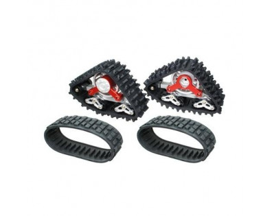 Snow Sand Caterpillar Set For Crawler 1 Pair Red