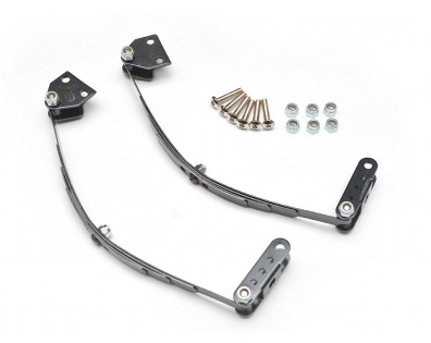 Steel Leaf Spring W/ Mount Set for TF2 LC70 Defender D90 D110 1 Pair Black