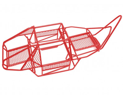 Steel Roll Cage for Axial SCX10 with High Stinger Bumper Red