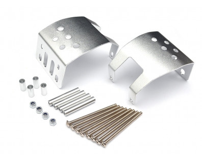 Aluminum Front & Rear Skid Plate for SCX-10 Complete Axle (2)