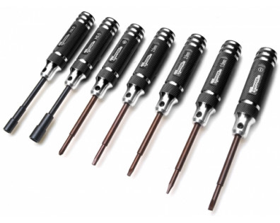 Mini Tools Set (7pcs) 1 Set With Carrying Bag Black