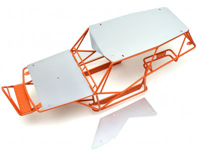 Heavy Duty Steel Outer Cage For Wraith With Roof Rack, Metal Plates & LED Set Orange
