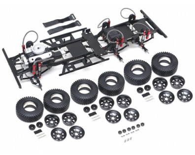 1/10 ARTR Assembled D130 Chassis for TRC 6x6 Defender Pickup Truck Body