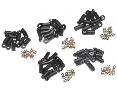 M3 Nylon Rod Ends w/ Steel Pivot Ball Assorted Set (50pcs)