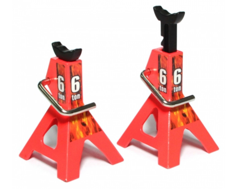 Aluminum 6 TON Scale Jack Stands (Fluorescent Orange)