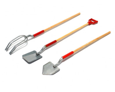RC Scale Accessories - Shovel & Straw Fork 3 Pieces Set