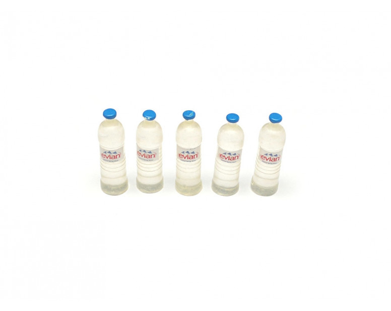 Scale Accessories - Evian Mineral Water (5/Set Transparent)