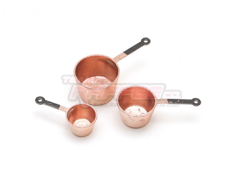 Scale Accessories - Copper Pot Set