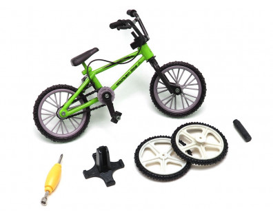 Scale Accessories - BMX Bike w/ Spare Wheels Style A 1Pc Green