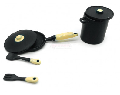 Scale Accessories - Kitchen Utensils Black