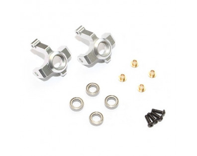 Aluminum Front Hub - 1 Pair Silver