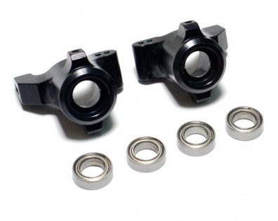 Aluminum Rear Hub - 1 Pair Black