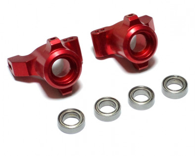 Aluminum Rear Hub - 1 Pair Red