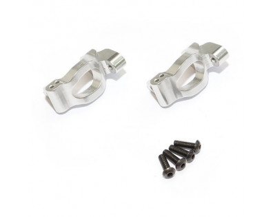Aluminum Front C-Hub - 1 Pair Silver