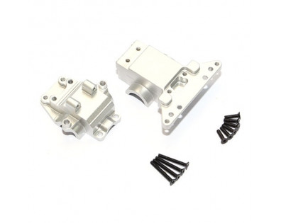 Aluminum Front/Rear Gear Box – 1 Set Silver