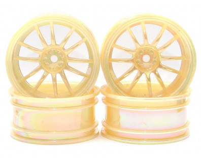 12-Spoke Wheel Set (4pcs) Rainbow Pearl For 1/10 RC Car 