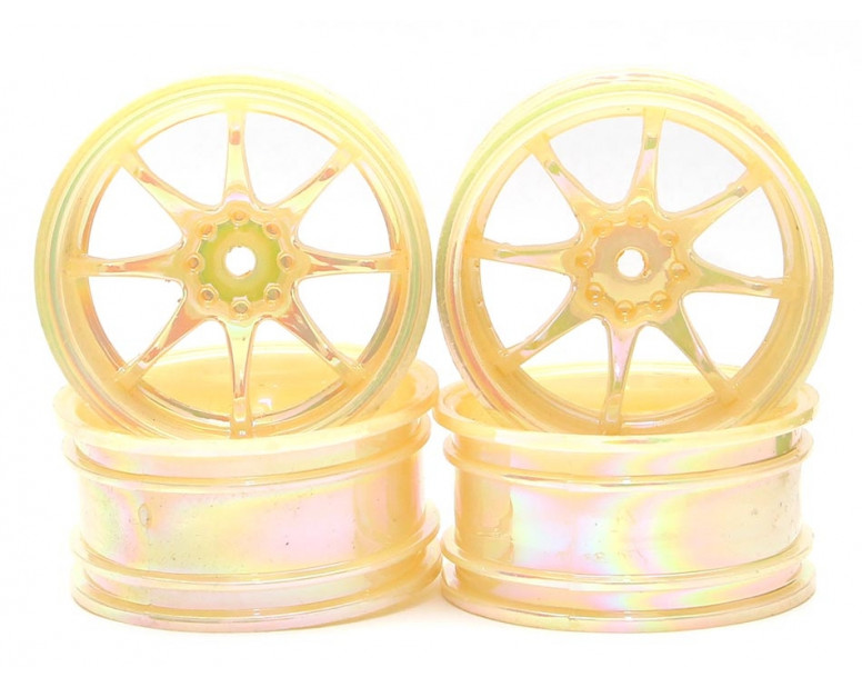 8-Spoke Wheel Set (4pcs) Rainbow Pearl For 1/10 RC Car 